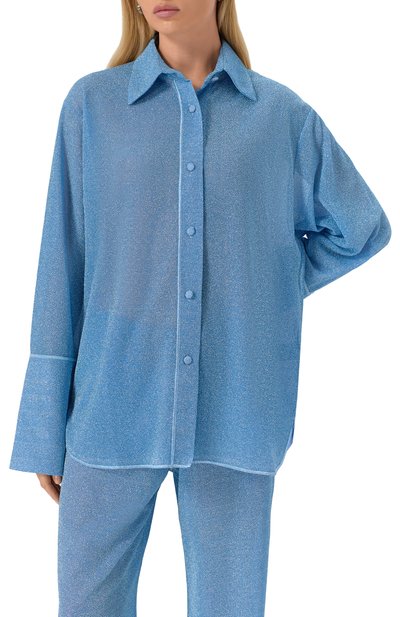 Блузка OSEREE голубого цвета по цене 39950 руб., арт. LSF235, фото 3 Блузка OSEREE, арт. LSF235, фото 3