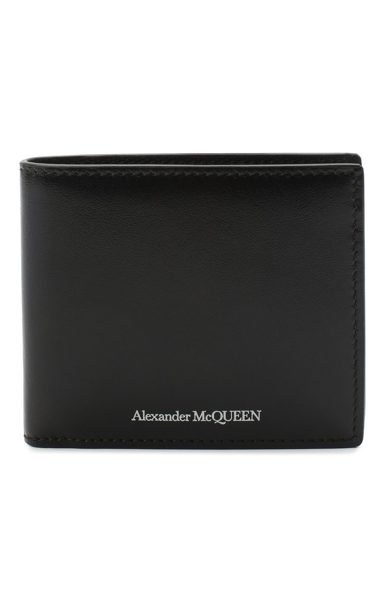 Мужской кожаное портмоне ALEXANDER MCQUEEN черного цвета, арт. 610520/1XI0Y | Фото 1 (Материал: Натуральная кожа; Нос: Не проставлено; Материал сплава: Проставлено)