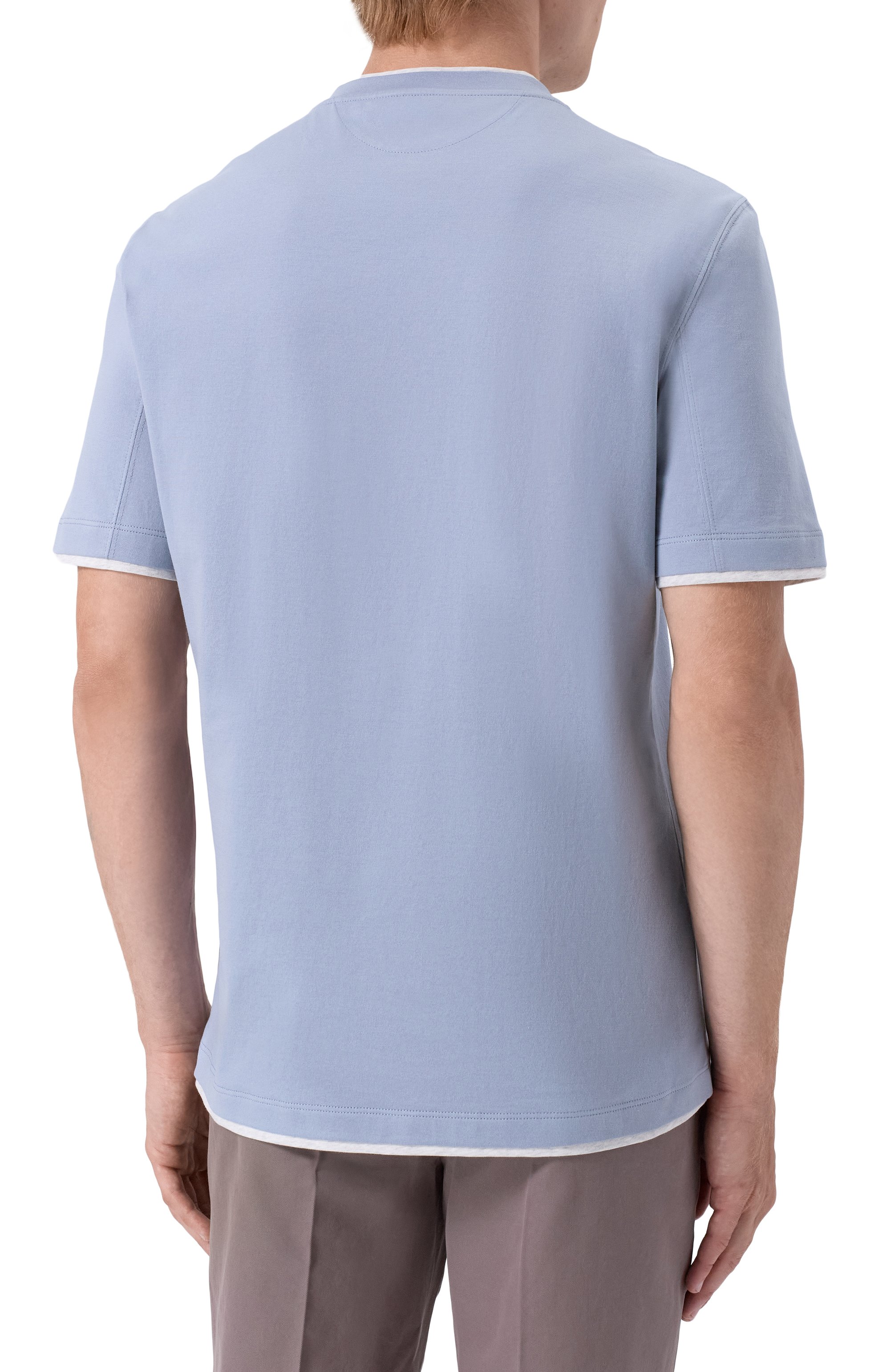 Хлопковая футболка BRUNELLO CUCINELLI, арт. M0B137427, фото 4