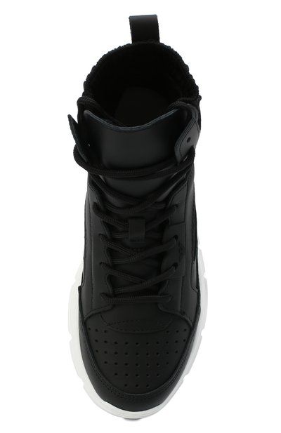 Высокие кожаные кроссовки EMPORIO ARMANI, арт. XYZ002/X0I39/35-40, фото 4