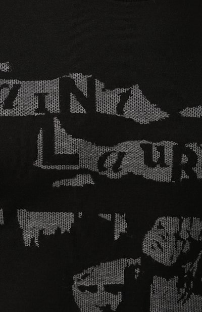 Хлопковая футболка SAINT LAURENT, а рт. 601548/YB0F2, фото 5