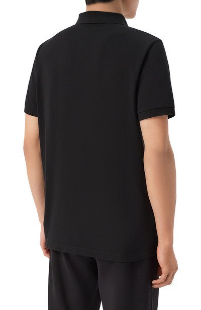Хлопковое поло STONE ISLAND черного цвета по цене 26950 руб., арт. L1S152200008/S0017, фото 4 Хлопковое поло STONE ISLAND, арт. L1S152200008/S0017, фото 4