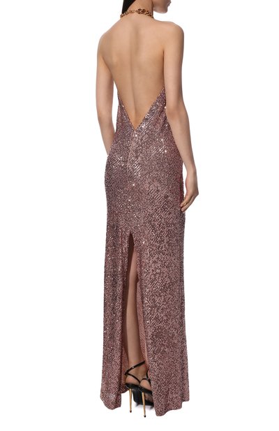 Платье с отделкой пайетками TOM FORD, арт. AB3058-FAE381, фото 4