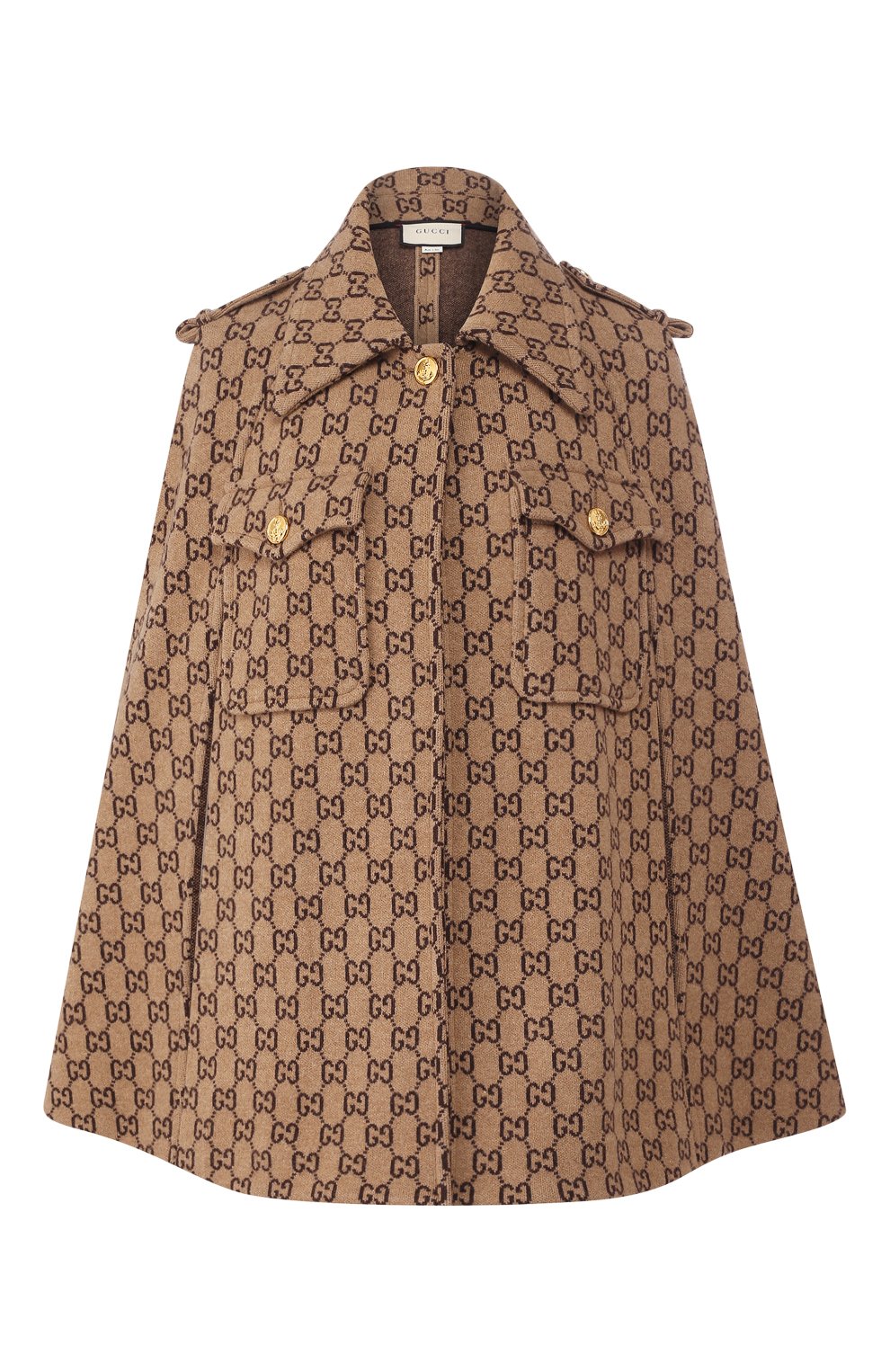 Шерстяное пончо GUCCI, арт. 610488/XKA5U, фото 1