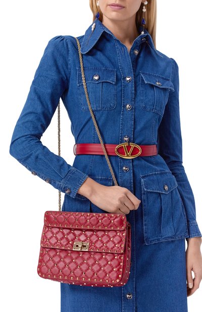 Сумка rockstud spike medium VALENTINO, арт. ZW2B0122/NAP/0R0, фото 2