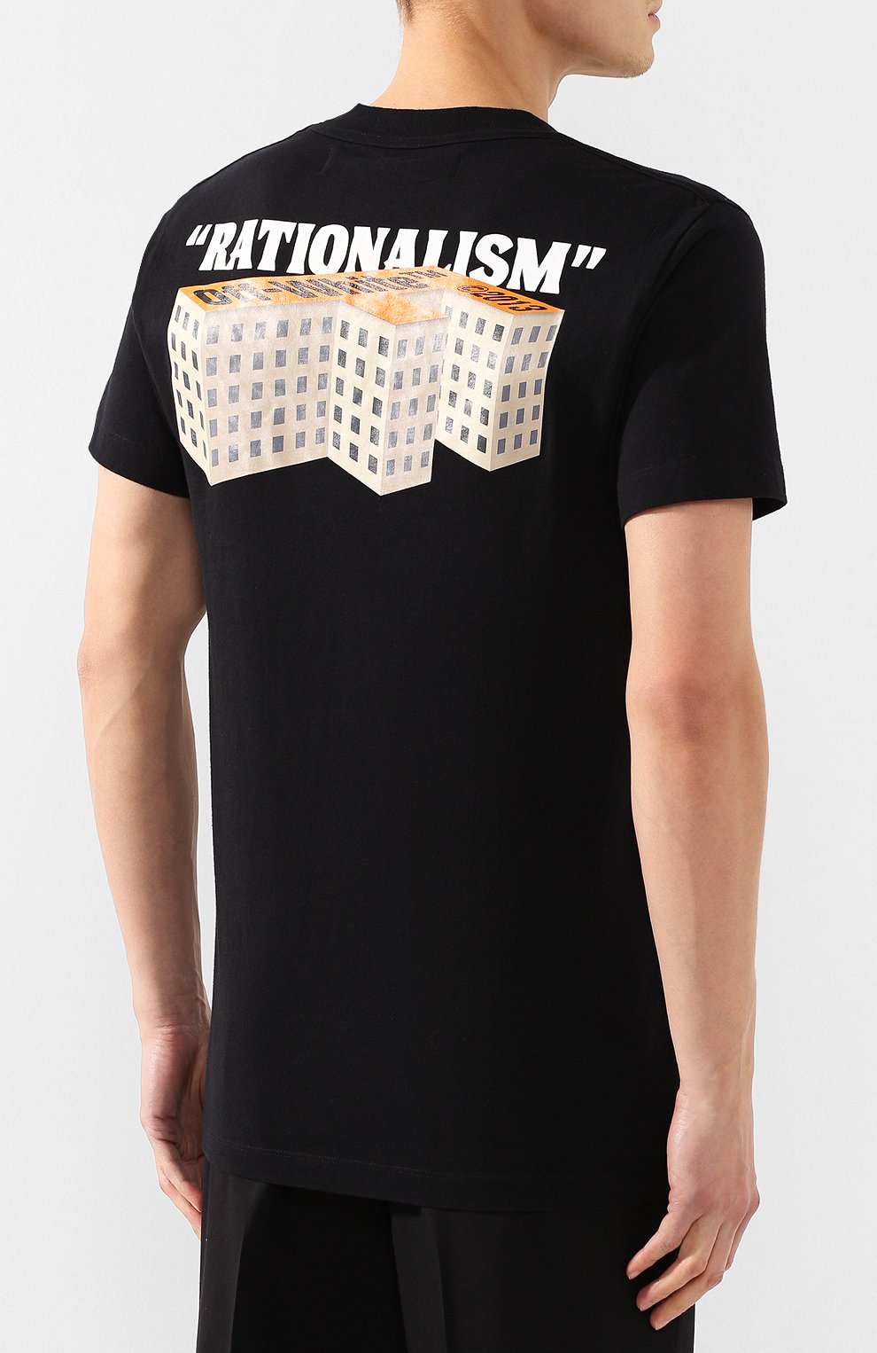 Хлопковая футболка OFF-WHITE, арт. 0MAA027R201850071088, фото 4