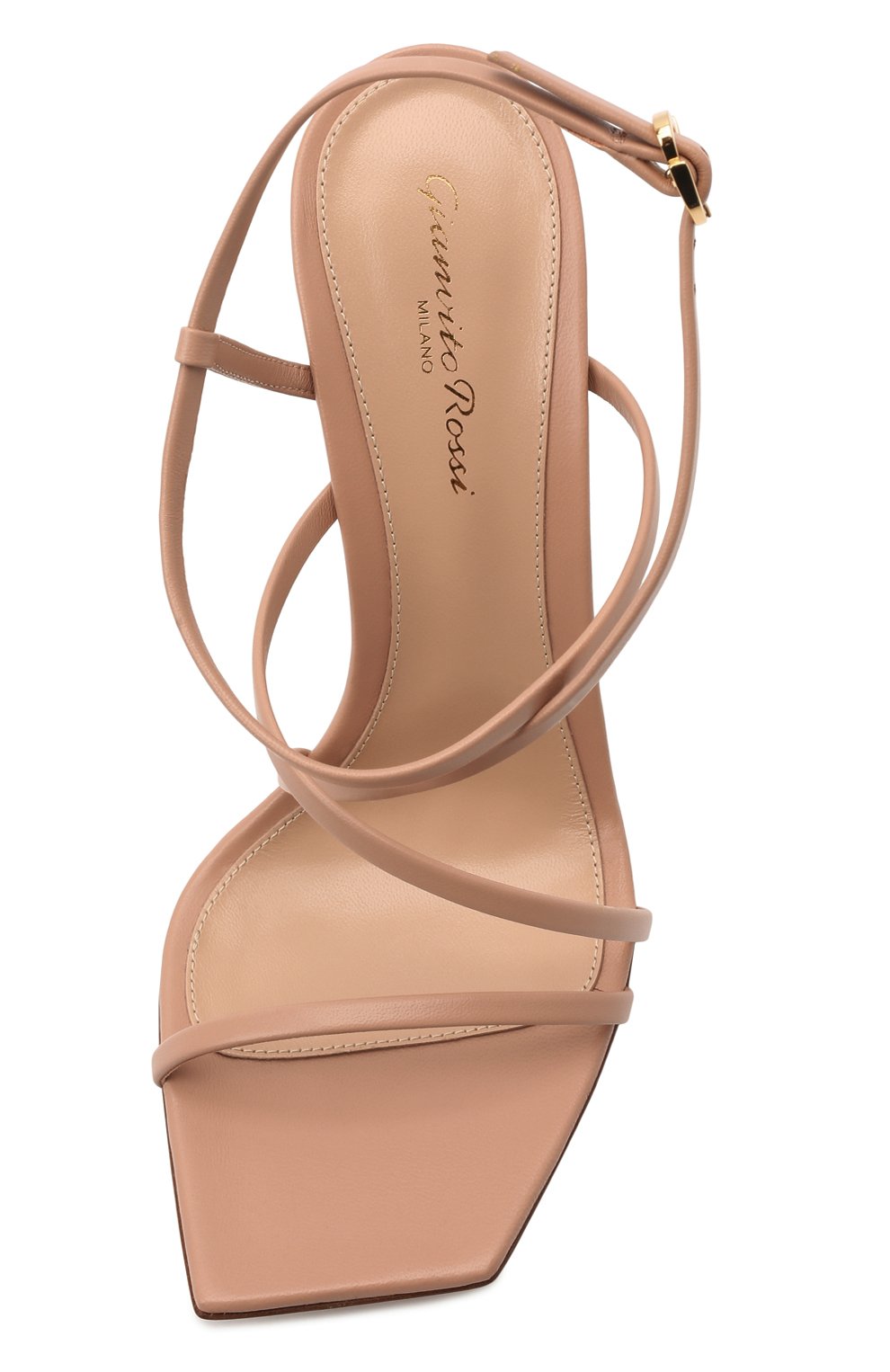 Кожаные босоножки manilla GIANVITO ROSSI бежевого цвета по цене 69800 руб., арт. G32062.15RIC.NAPPEAH, фото 6 Кожаные босоножки manilla GIANVITO ROSSI, арт. G32062.15RIC.NAPPEAH, фото 6