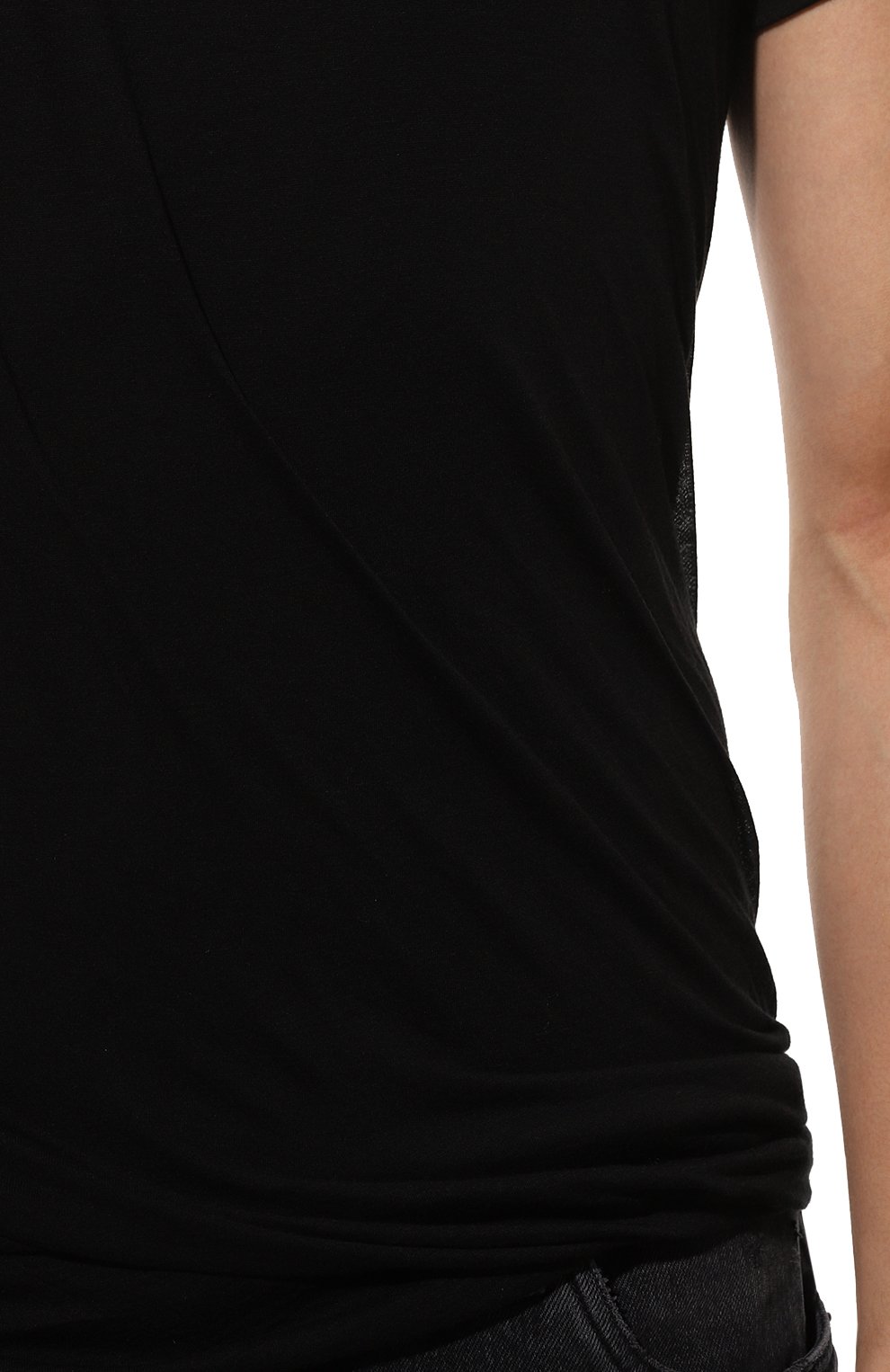 Хлопковая футболка RICK OWENS, арт. RU02D6256/UC, фото 5