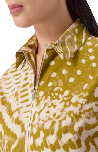 Хлопковое платье ANTONELLI FIRENZE хаки цвета по цене 79950 руб., арт. Q6607/164C, фото 4 Хлопковое платье ANTONELLI FIRENZE, арт. Q6607/164C, фото 4