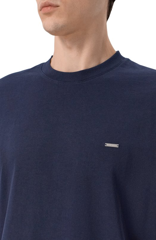 Хлопковая футболка Dsquared2 S74GD1522/D20106 Синий  S74GD1522/D20106 Фото 5