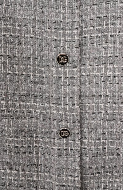 Жакет DOLCE & GABBANA светло-серого цвета по цене 134000 руб., арт. L52B02/FQ0AB/2-6, фото 3 Жакет DOLCE & GABBANA, арт. L52B02/FQ0AB/2-6, фото 3