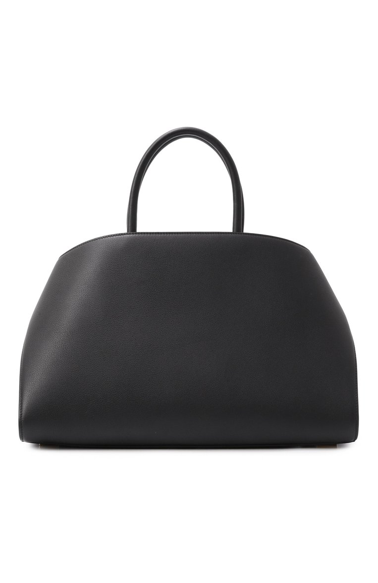 Женская сумка hug large FERRAGAMO черного цвета, арт. 215921/766649 | Фото 6 (Размер: large; Ремень/цепочка: На ремешке; Материал: Натуральная кожа; Автоматизация состава: Проставлено; Автоматизация ТО: Проставлено)