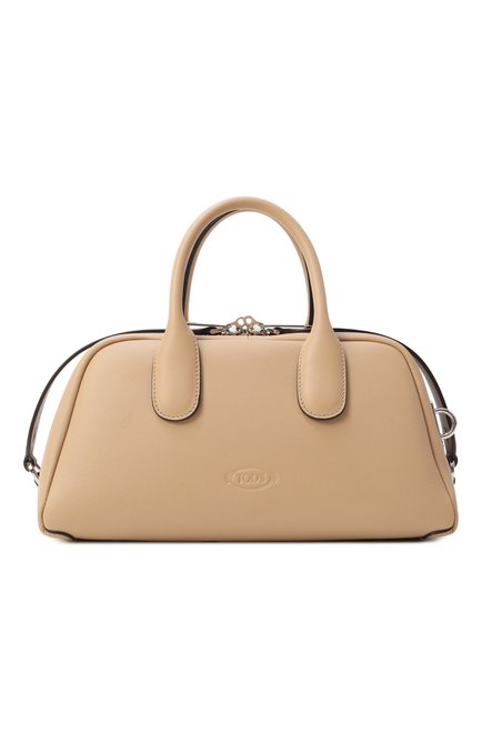 Женская сумка darsena small TOD’S бежевого цвета, арт. XBWAQBH0200YAT | Фото 1 (Драгоценные камни: Проставлено; Материал сплава: Проставлено; Материал: Натуральная кожа; Ремень/цепочка: На ремешке; Размер: small)