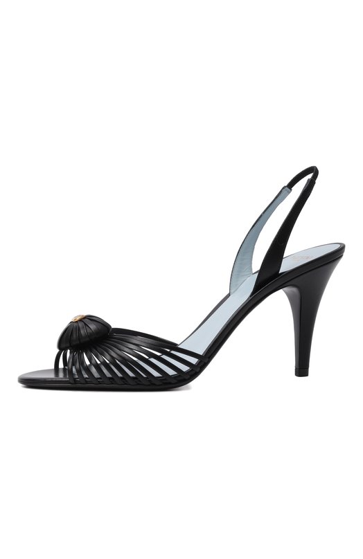 Кожаные босоножки Royal 85 Valentino 8W2S0LU8/DMD Чёрный  8W2S0LU8/DMD Фото 4