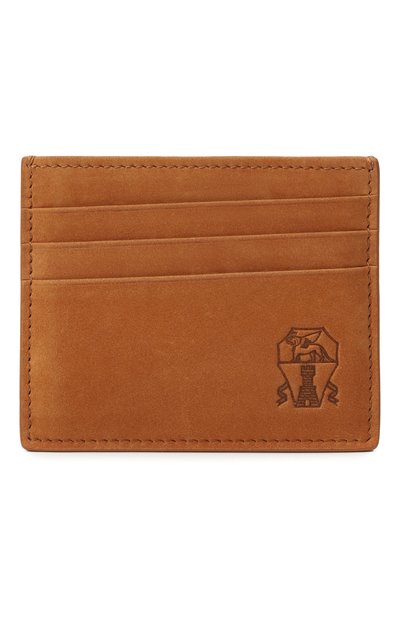 Мужской футляр для кредитных карт из нубука BRUNELLO CUCINELLI, арт. MWSKBU434