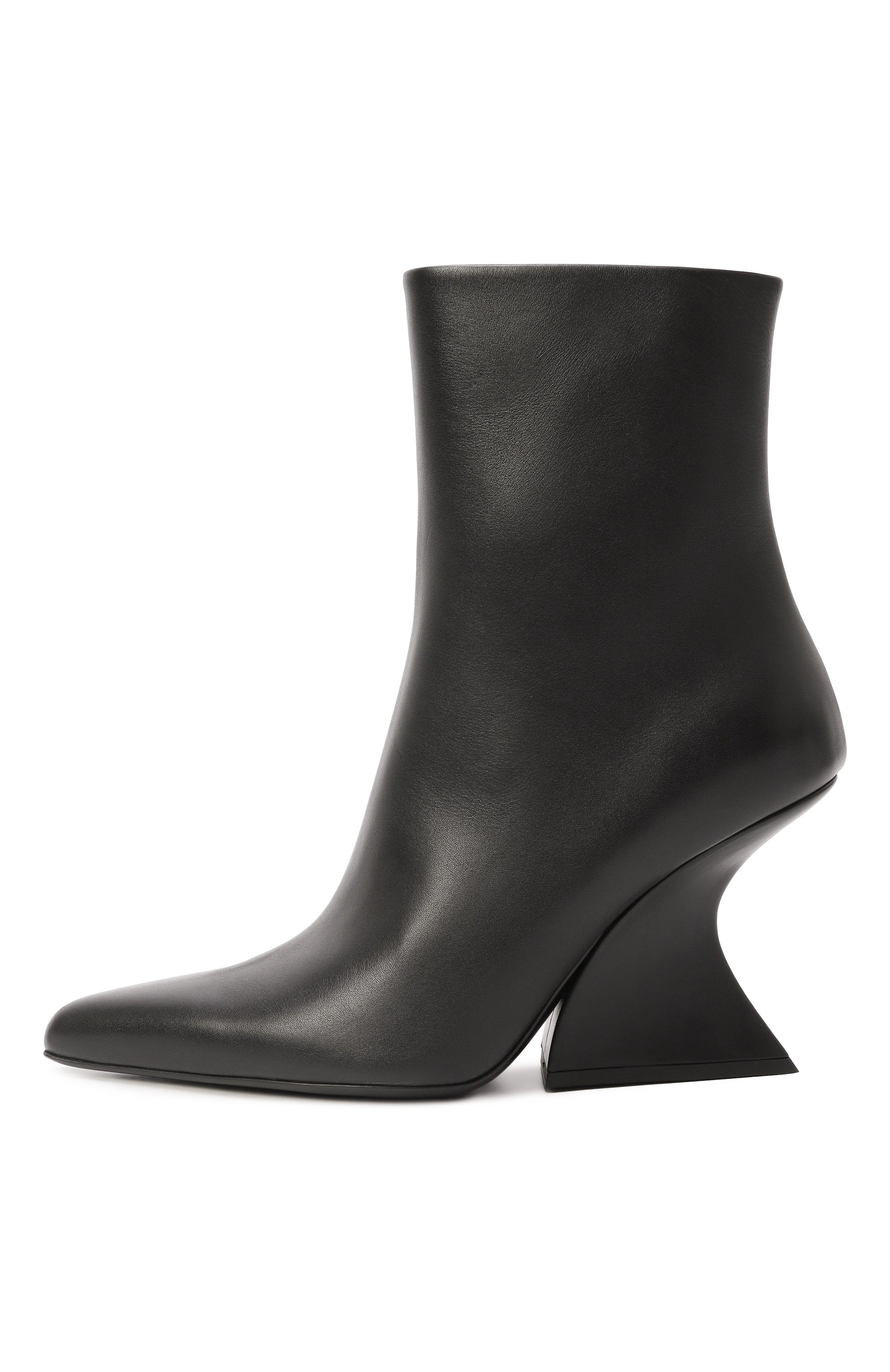 Кожаные ботильоны MUGLER, арт. MUWFW26FS208_TL001, фото 4