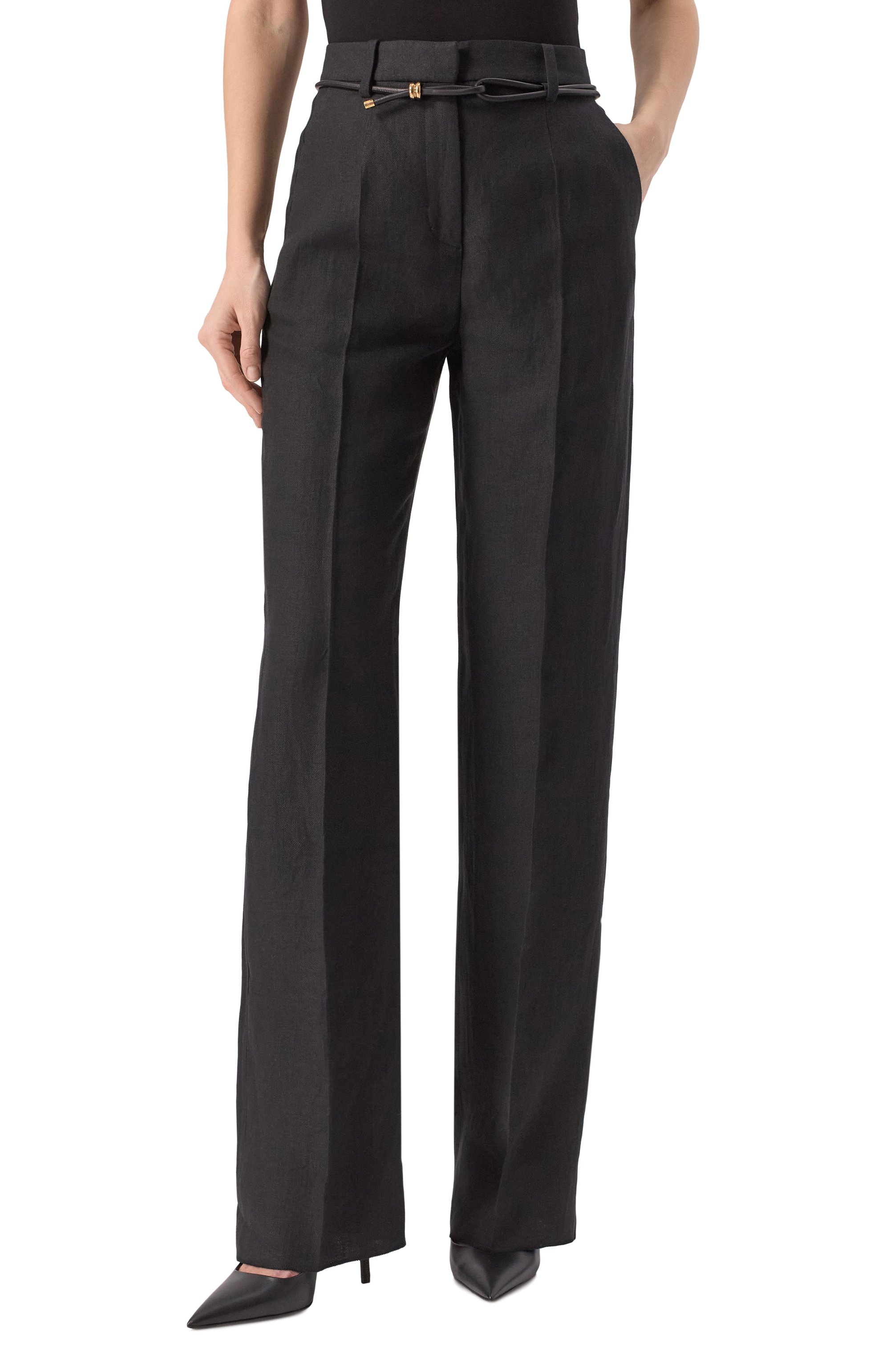 Льняные брюки AGNONA, арт. T70903/U3014, фото 3