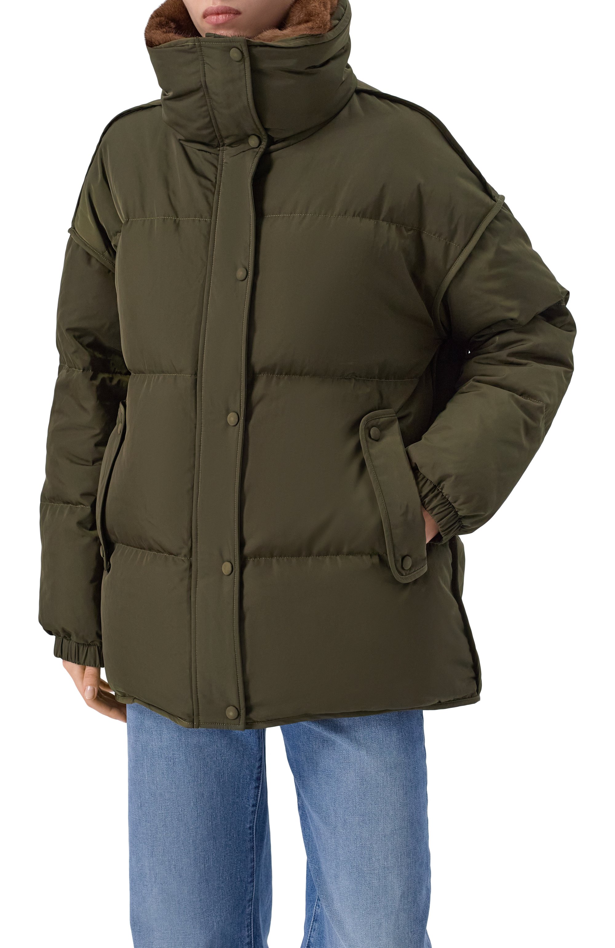 Пуховик с отделкой из норки YVES SALOMON, арт. M05080/A22X, фото 3