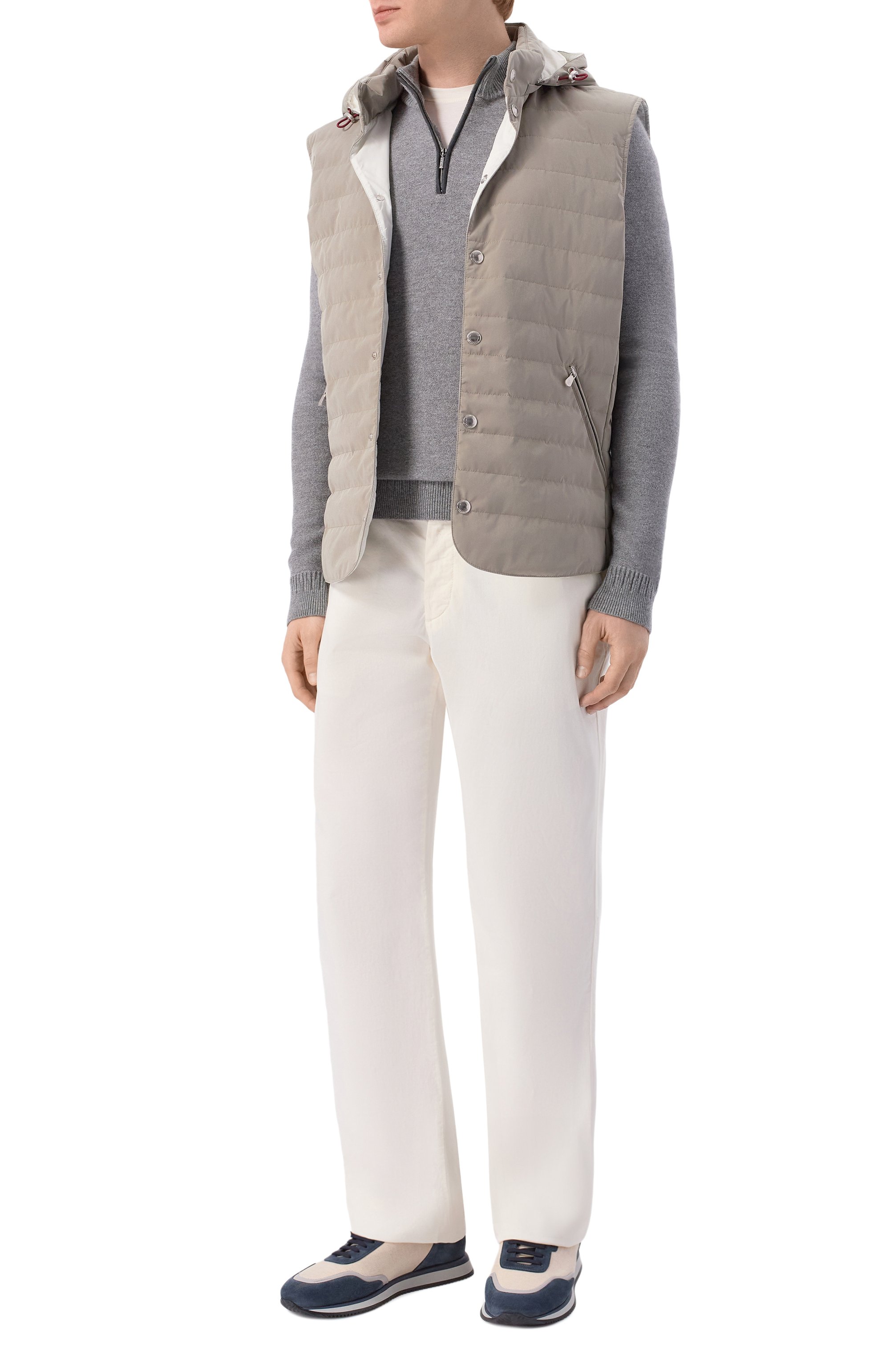 Утепленный жилет BRUNELLO CUCINELLI, арт. MM4791696, фото 2