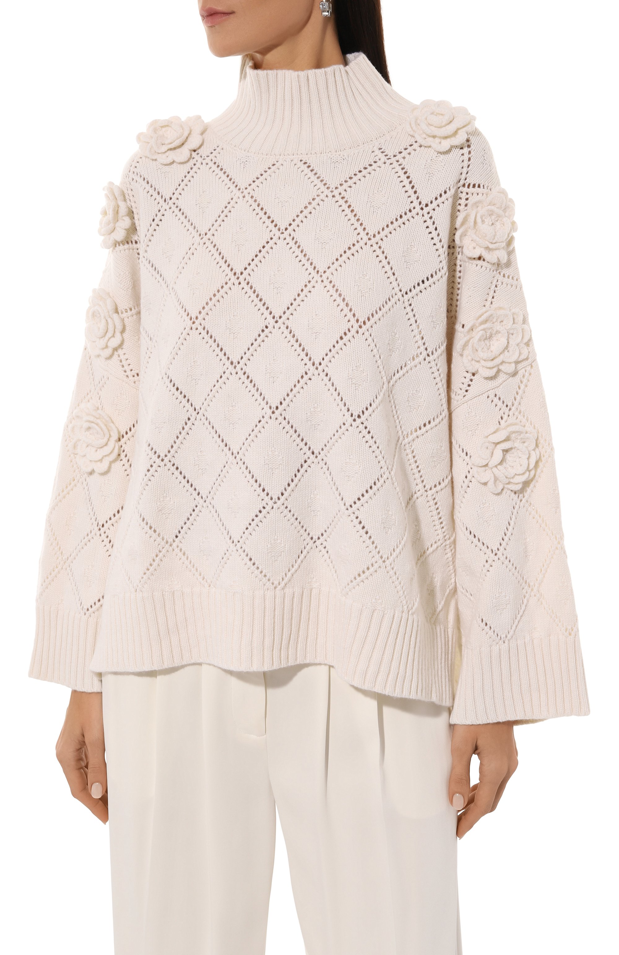 Свитер из шерсти и кашемира ELIE SAAB, арт. T0128, фото 3