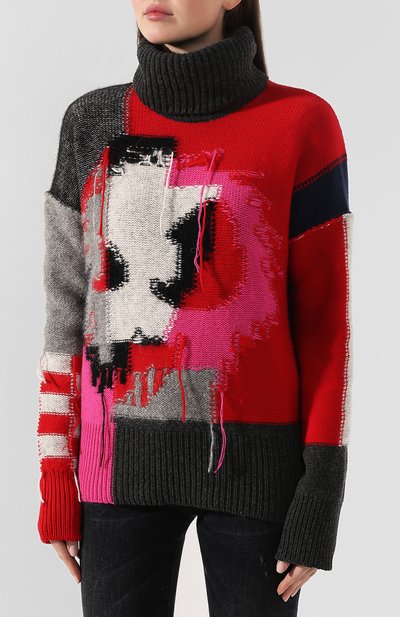 Свитер из смеси шерсти и хлопка MCQ SWALLOW, арт. 559216/RNK28, фото 3