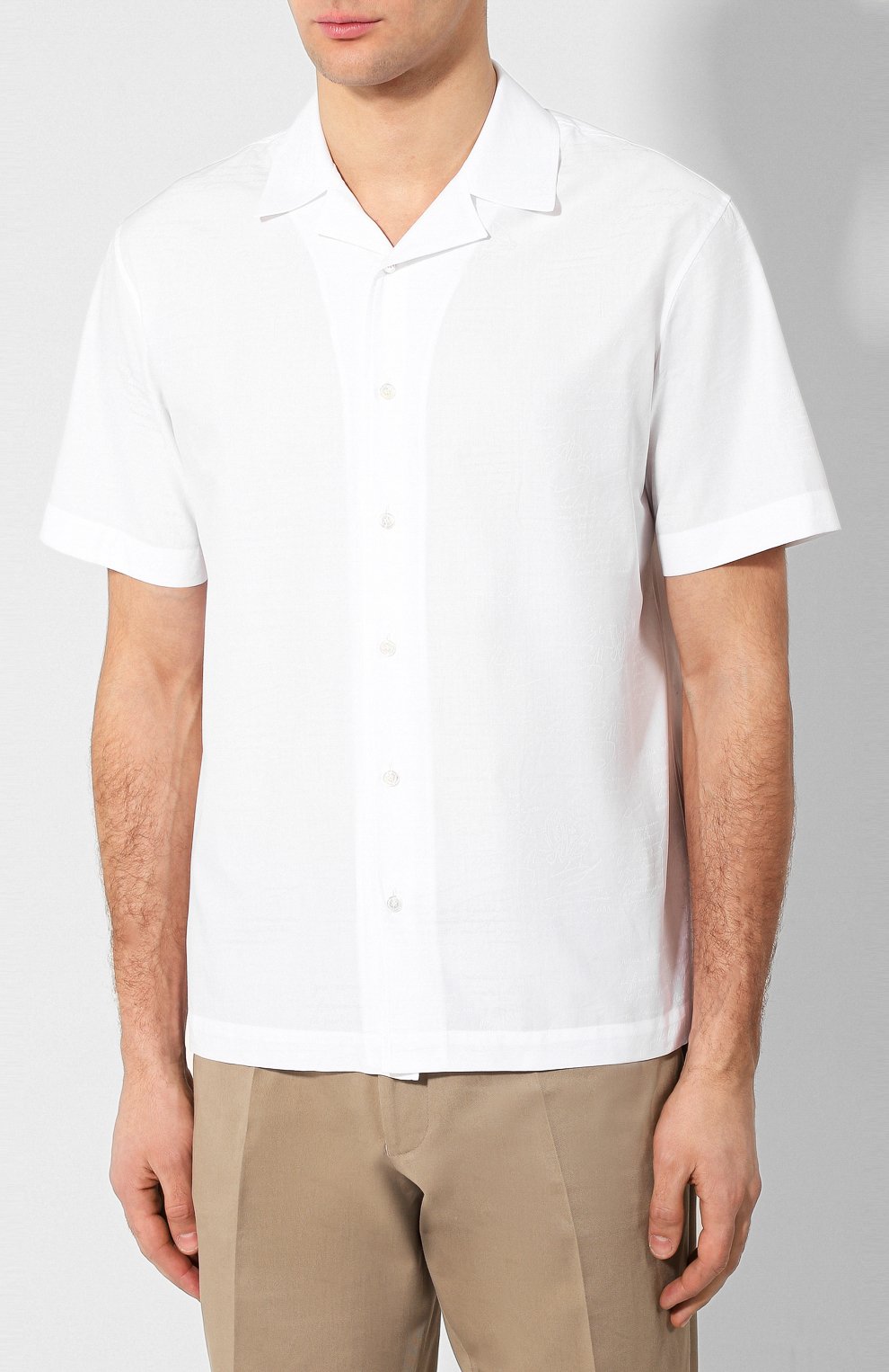 Хлопковая рубашка BERLUTI, арт. R17HCS26-011, фото 3