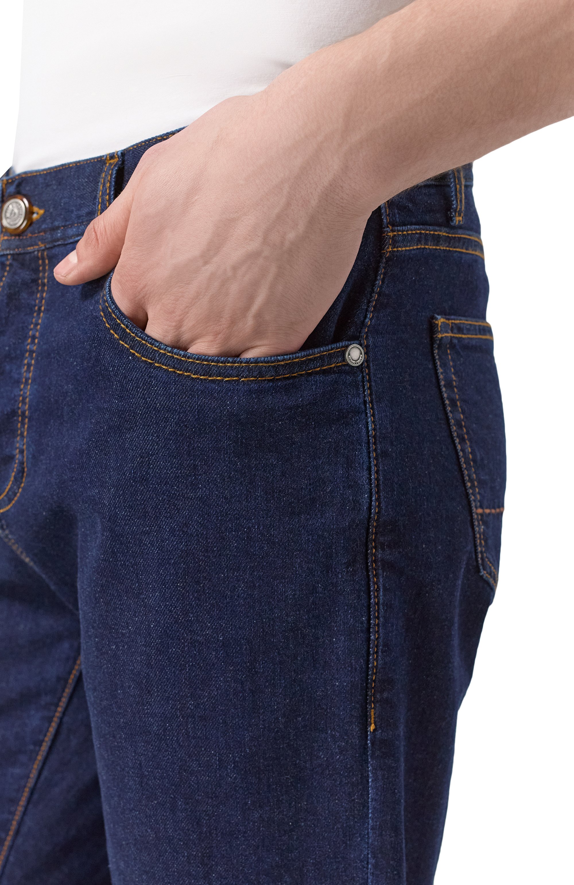 Джинсы RICHARD J. BROWN темно-синего цвета по цене 52700 руб., арт. T0KY0 RB/T259/W111, фото 5 Джинсы RICHARD J. BROWN, арт. T0KY0 RB/T259/W111, фото 5