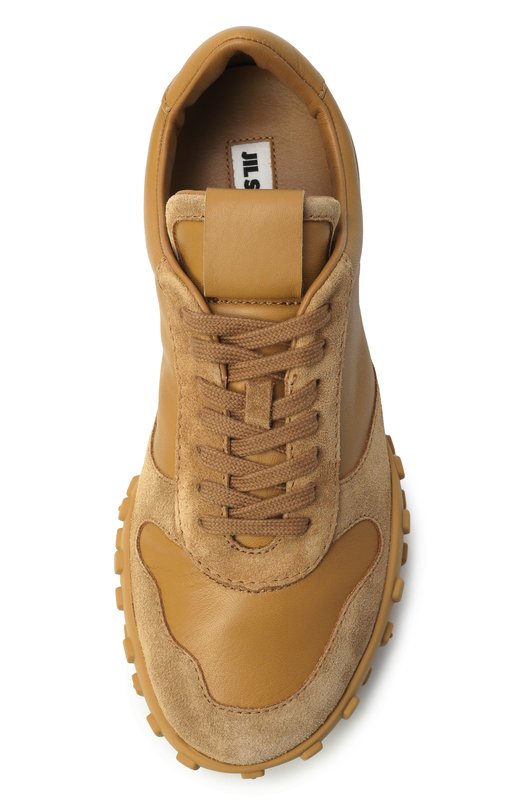 Кожаные кроссовки Moon Jil Sander J16WS0031/P7394 Бежевый  J16WS0031/P7394 Фото 6