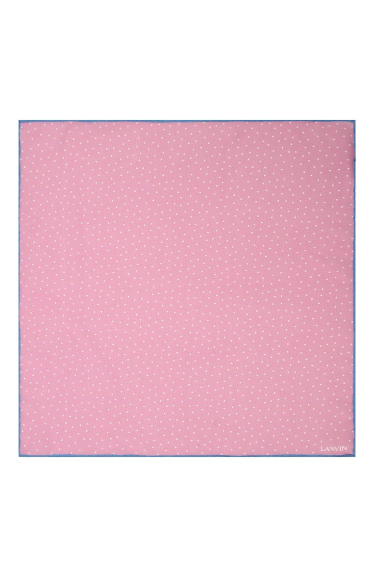 Мужской шелковый платок LANVIN розового цвета, арт. 3806/HANDKERCHIEF | Фото 3 (Материал: Текстиль, Шелк; Нос: Н�е проставлено; Материал сплава: Проставлено)