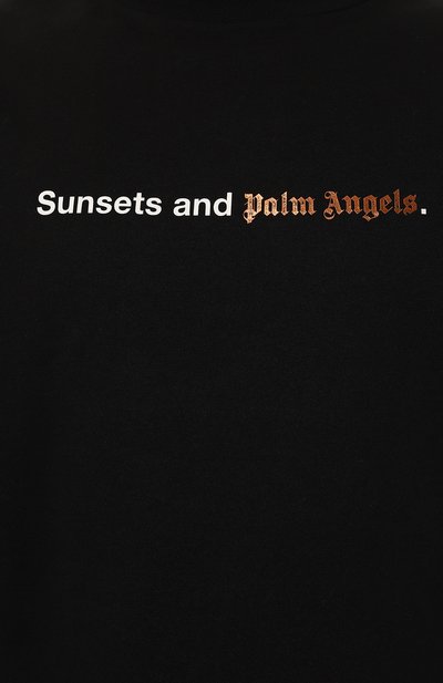Хлопковая футболка PALM ANGELS, арт. PMAA001F23JER0051001, фото 5