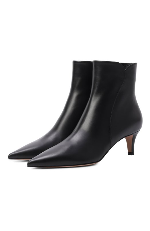 Кожаные ботильоны Levy 55 Gianvito Rossi G73868.55RIC.VGINER0 Чёрный G73868.55RIC.VGINER0