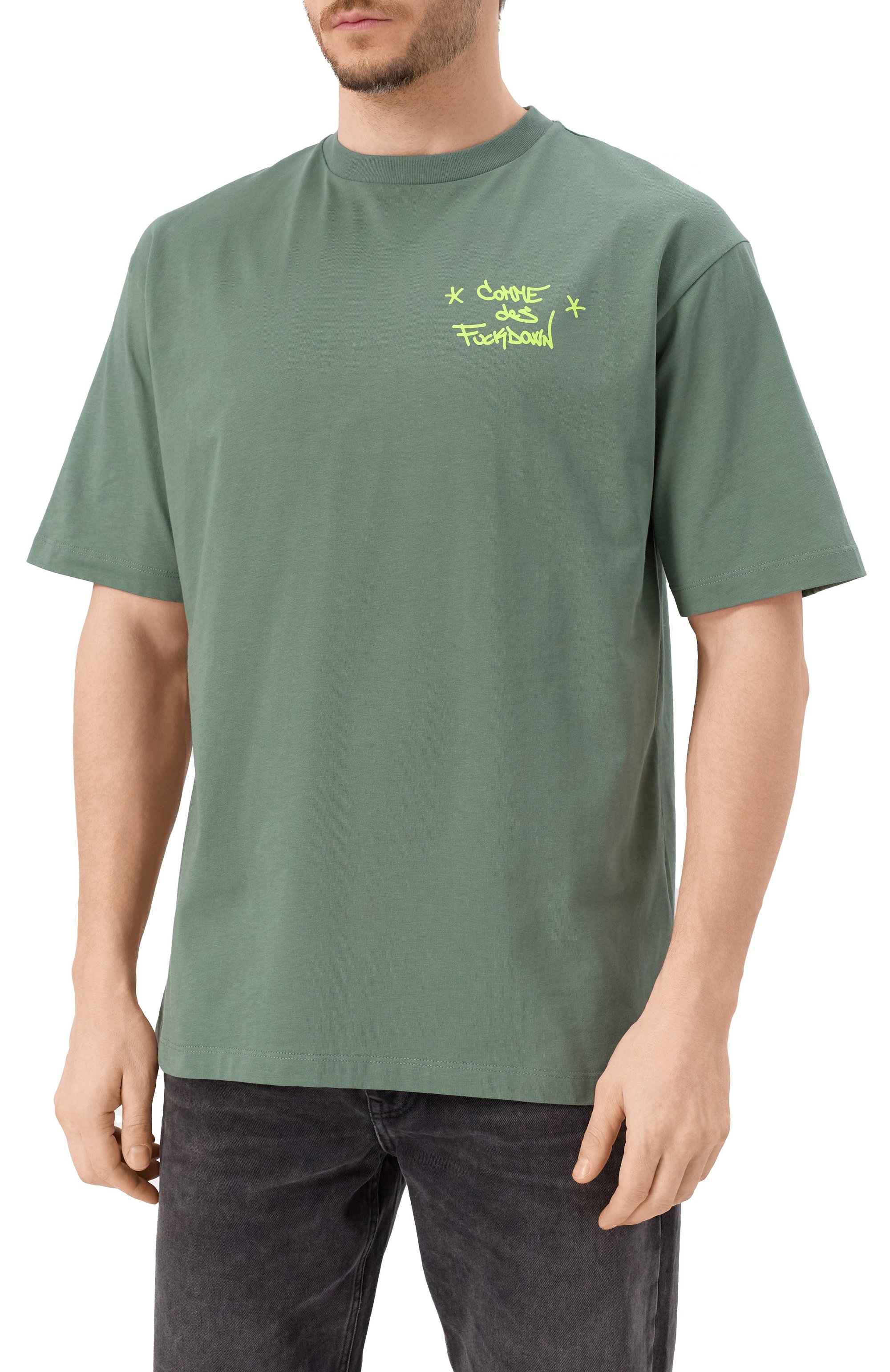 Хлопковая футболка COMME DES FUCKDOWN, арт. CFABM01590, фото 3
