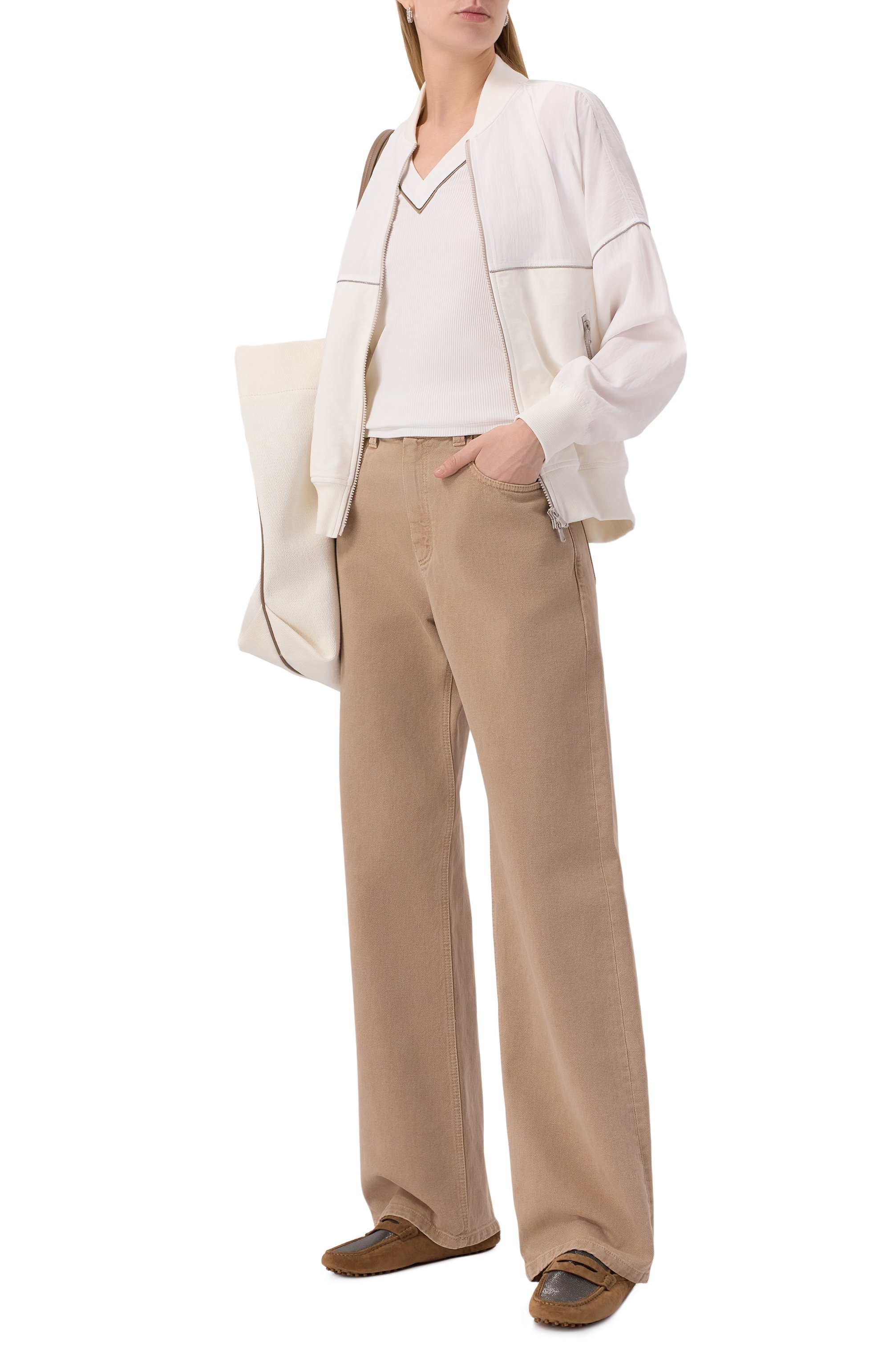 Хлопковый топ BRUNELLO CUCINELLI, арт. MG902FP312, фото 2