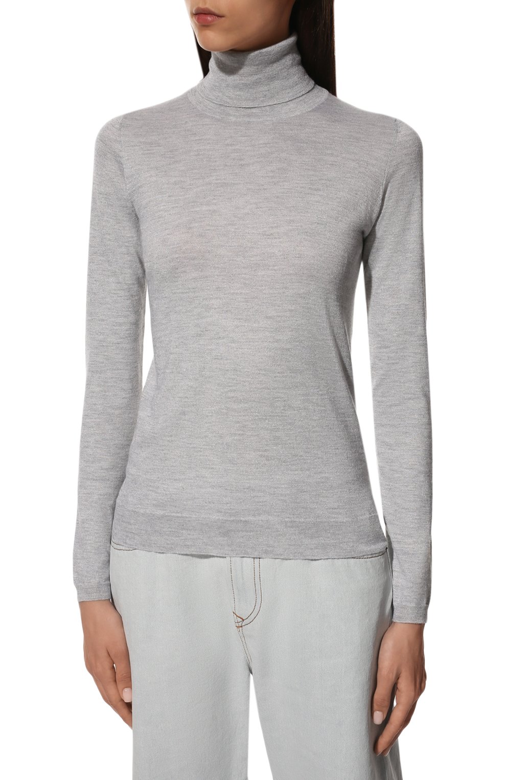 Водолазка из кашемира и шелка BRUNELLO CUCINELLI, арт. 221M41800063, фото 3