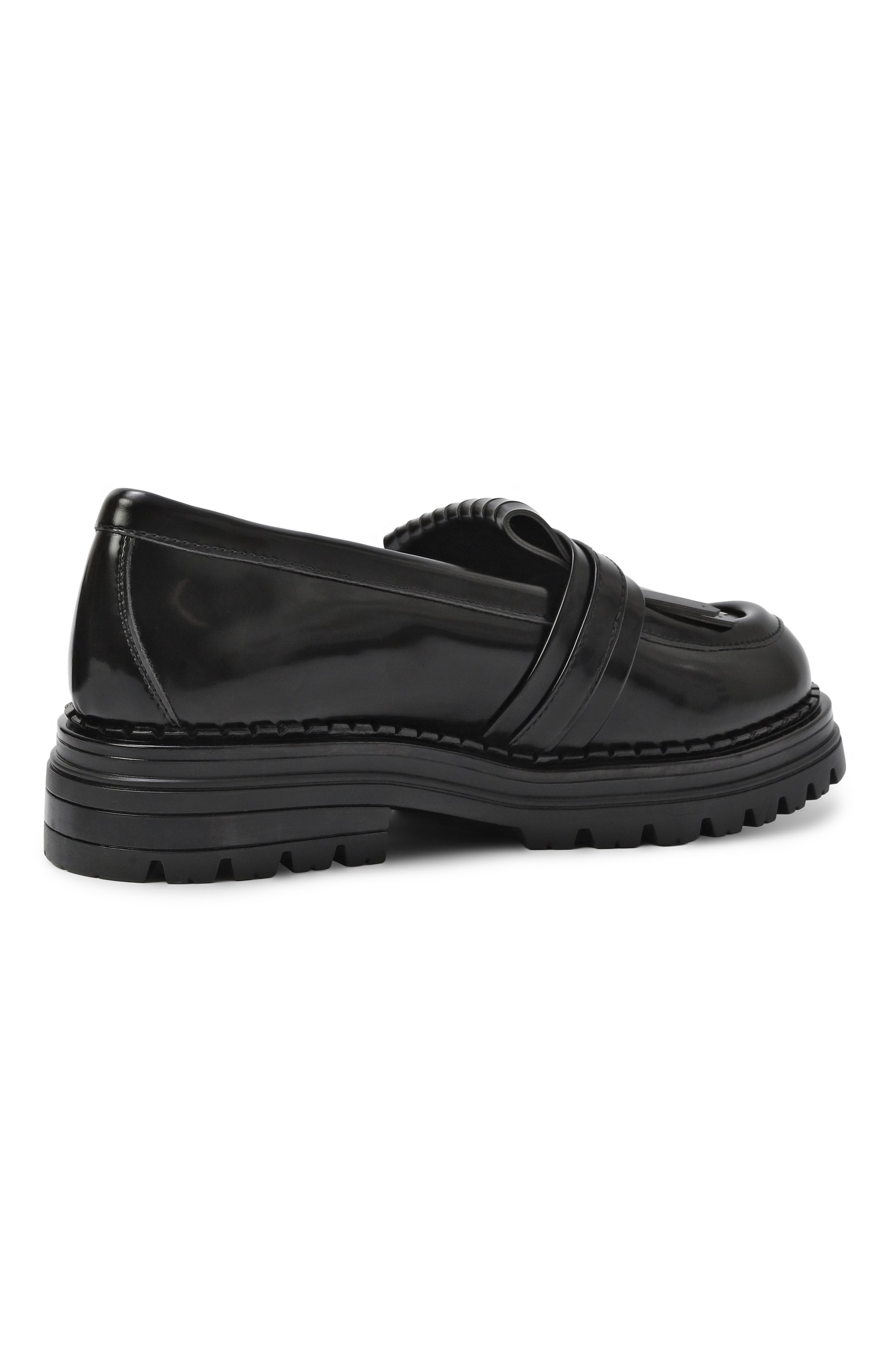 Лоферы ELISABETTA FRANCHI LA MIA BAMBINA черного цвета по цене 24000 руб., арт. F4A4-E0398-1259930/35-38, фото 3 Лоферы ELISABETTA FRANCHI LA MIA BAMBINA, арт. F4A4-E0398-1259930/35-38, фото 3