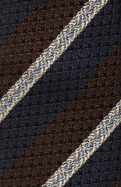 Шелковый галстук ZEGNA темно-синего цвета по цене 25750 руб., арт. Z4D34T/1P8204, фото 4 Шелковый галстук ZEGNA, арт. Z4D34T/1P8204, фото 4