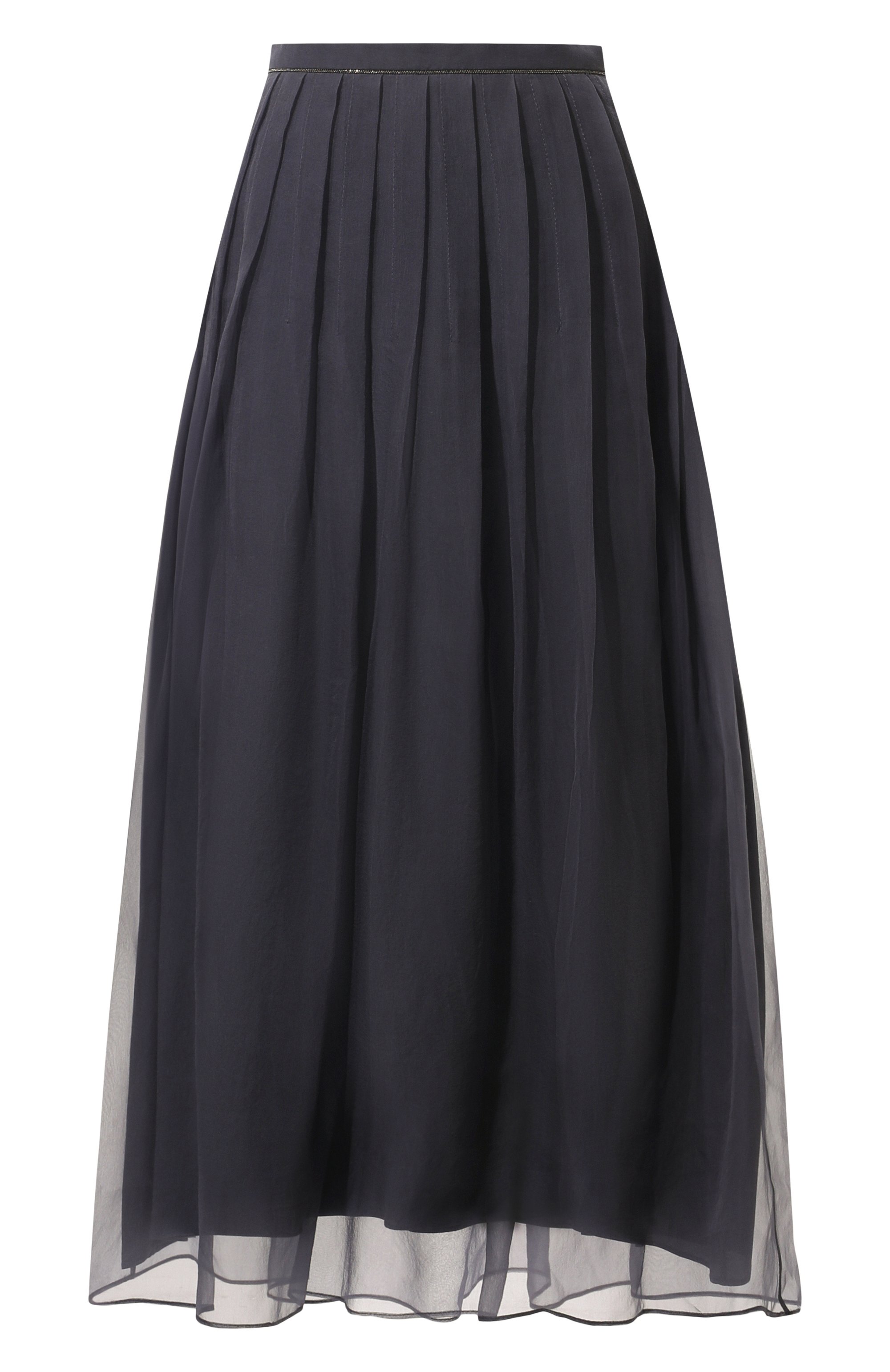 Шелковая юбка BRUNELLO CUCINELLI, арт. MF940G3375, фото 1