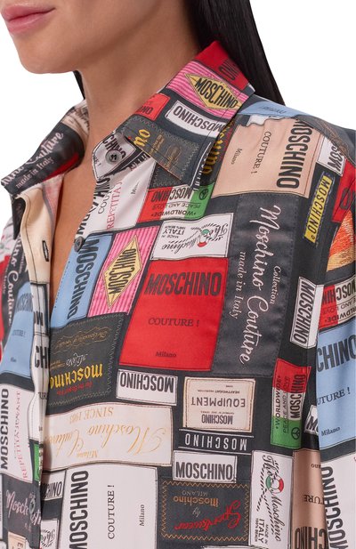 Шелковая рубашка MOSCHINO, арт. A0221/5562, фото 5