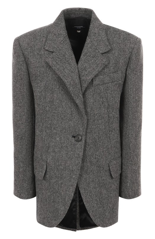 Шерстяной жакет Weekend Max Mara TR0NT0 Серый TR0NT0