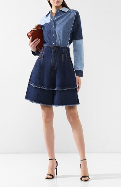 Джинсовые шорты DOLCE & GABBANA темно-синего цвета по цене 74800 руб., арт. FTAZ5D/G897M, фото 2 Джинсовые шорты DOLCE & GABBANA, арт. FTAZ5D/G897M, фото 2