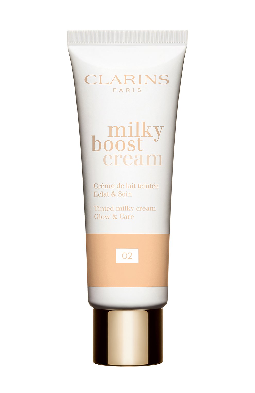 Тональный крем с эффектом сияния milky boost cream, 02 (45ml) CLARINS, арт. 80076082, фото 1