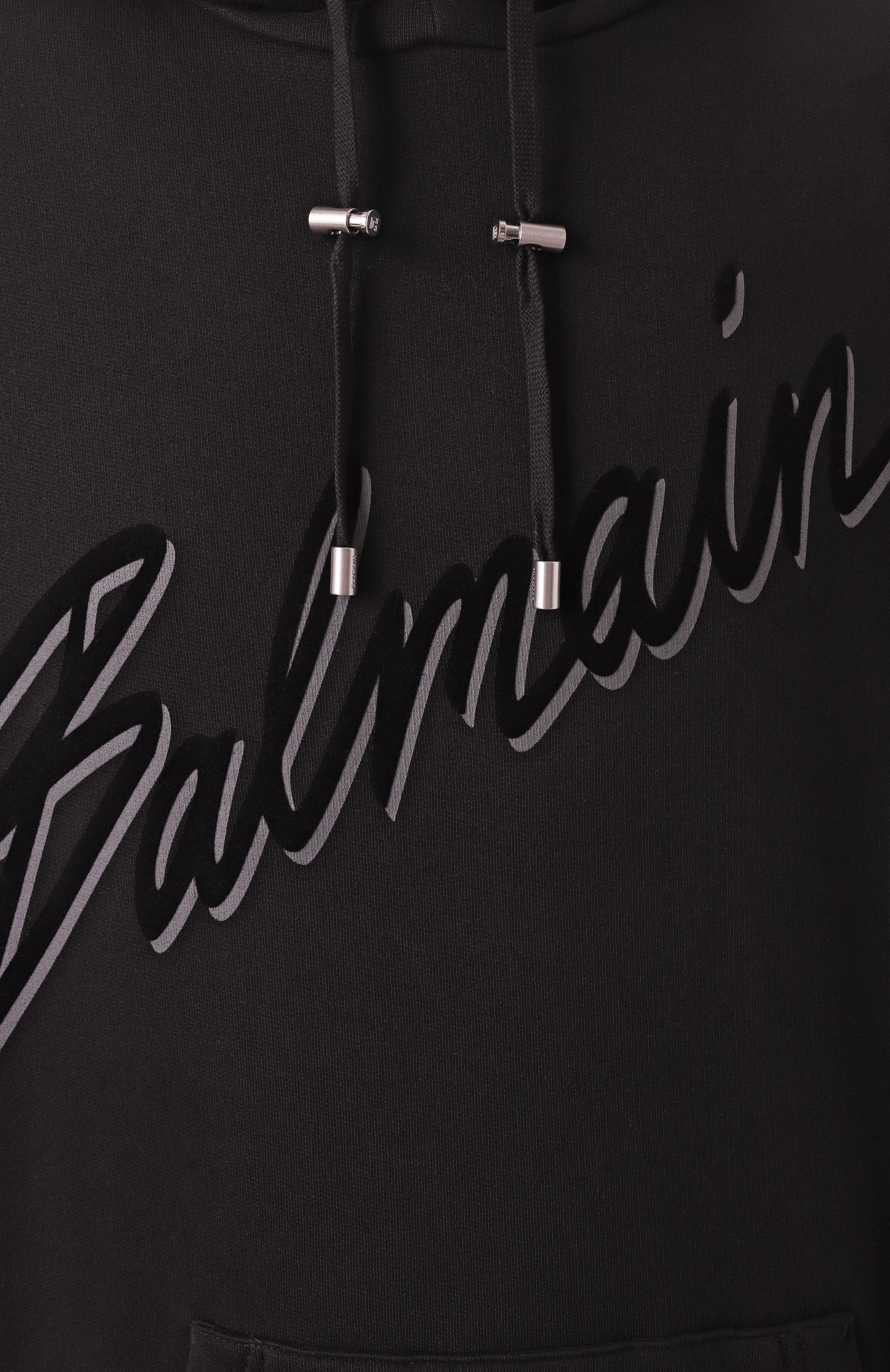 Хлопковое худи BALMAIN, арт. EH1JT047/BC86, фото 6