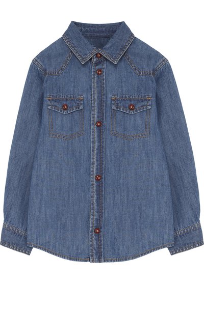 Джинсовая рубашка с накладными карманами GUCCI, арт. 499965/XD719, фото 1