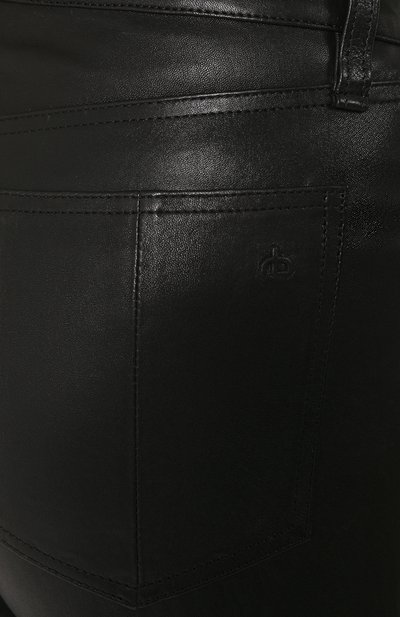 Кожаные брюки RAG AND BONE черного цвета по цене 84050 руб., арт. WAW19F70483448, фото 5 Кожаные брюки RAG AND BONE, арт. WAW19F70483448, фото 5
