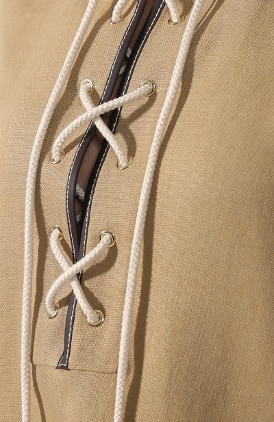 Платье из смеси льна и хлопка LOEWE, арт. S2199600R0, фото 5