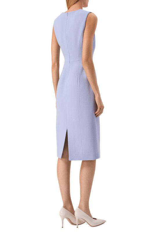 Шерстяное платье Kiton D61332K05P54 Голубой  D61332K05P54 Фото 3