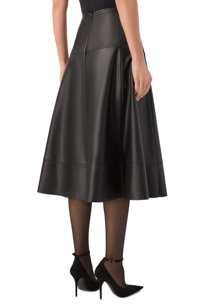 Кожаная юбка BATS NEW ERA черного цвета по цене 85000 руб., арт. FW22_S_2201, фото 4 Кожаная юбка BATS NEW ERA, арт. FW22_S_2201, фото 4