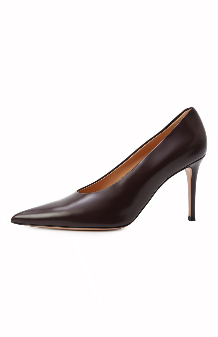 Женские кожаные туфли robbie 85 GIANVITO ROSSI бордового цвета, арт. G22277.85RIC.T0KB0UR | Фото 4 (Подошва: Плоская; Материал внутренний: Натуральная кожа; Материал внешний: Натуральная кожа; Каблук высота: Высокий; Каблук тип: Шпилька; Автоматизация ТО: Проставлено; Автоматизация состава: Проставлено)