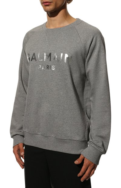 Хлопковый свитшот BALMAIN, арт. WH1JQ005/B122, фото 3