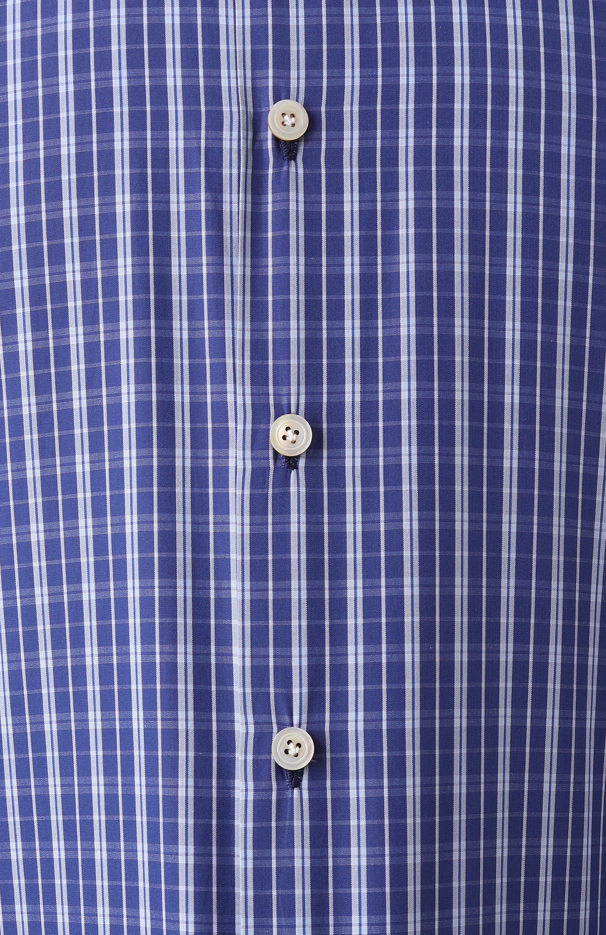 Хлопковая рубашка KITON синего цвета по цене 63600 руб., арт. UCIH0909719, фото 6 Хлопковая рубашка KITON, арт. UCIH0909719, фото 6